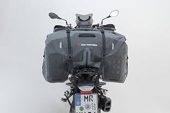 10000 Bc Tasche Drybag 80 GRAU/SCHWARZ, 8 LITER Motorrad